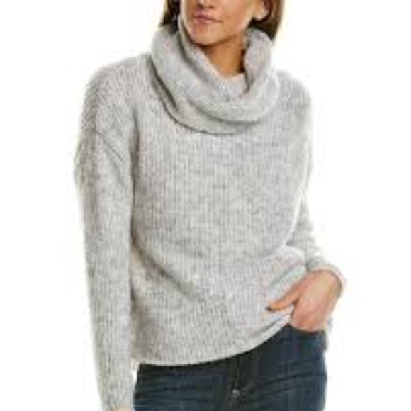 Eddie Bauer Cowl neck Gray Sweater szS - Picture 8 of 8